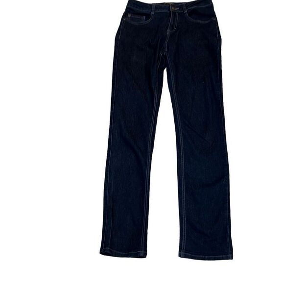 30”x31” Apparel Collection Men's Blue Dark-Wash High-Rise Straight-Leg Jeans Siz - Picture 1 of 7